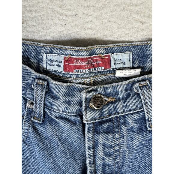 Vintage Road Rags Jeans Womens sz 1/2 25x30 Blue High Rise Medium Wash Denim - Picture 4 of 16